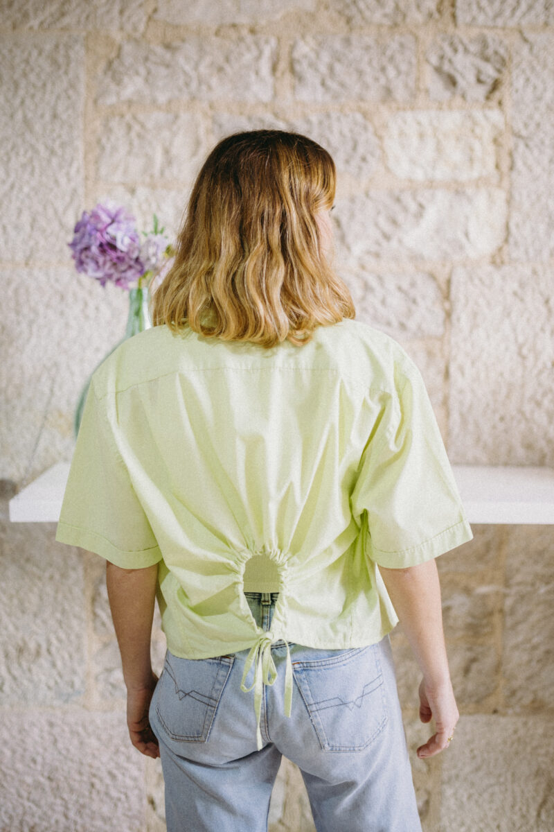 chemise upcyclée en coton faite en France