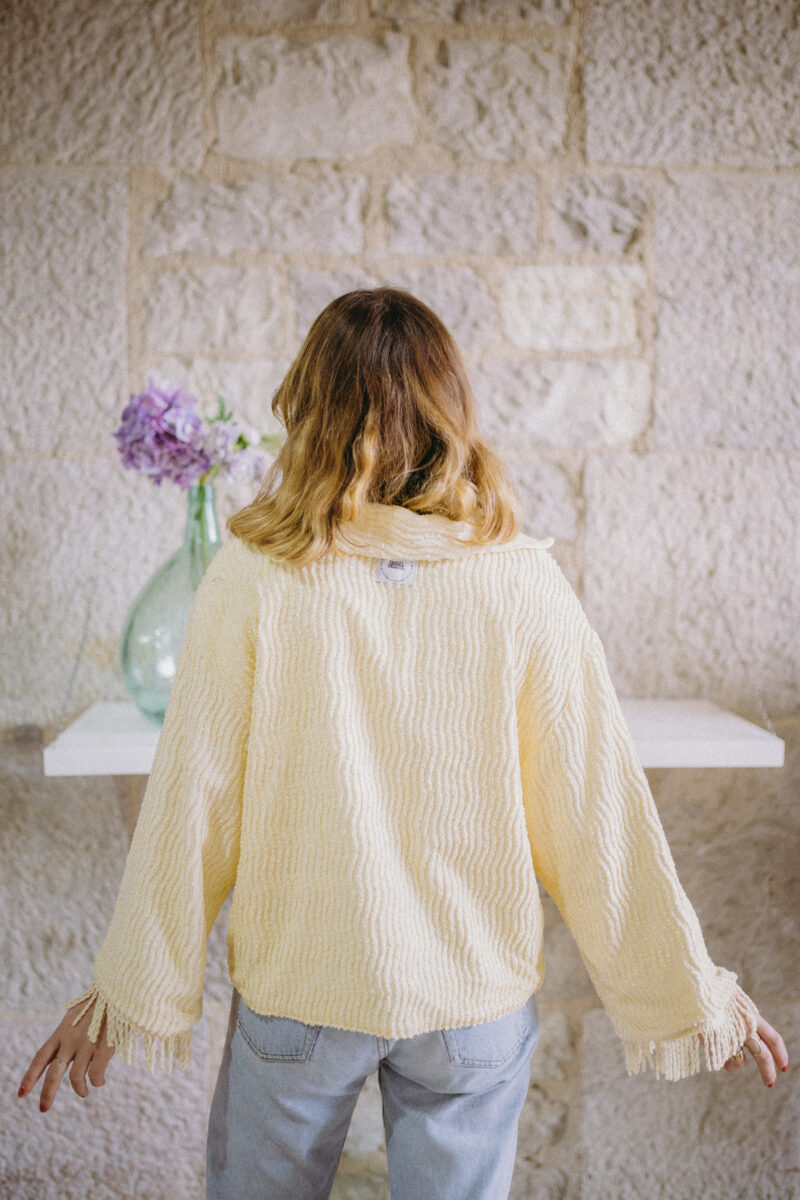 Veste "Loulou" upcyclée jaune – Image 2