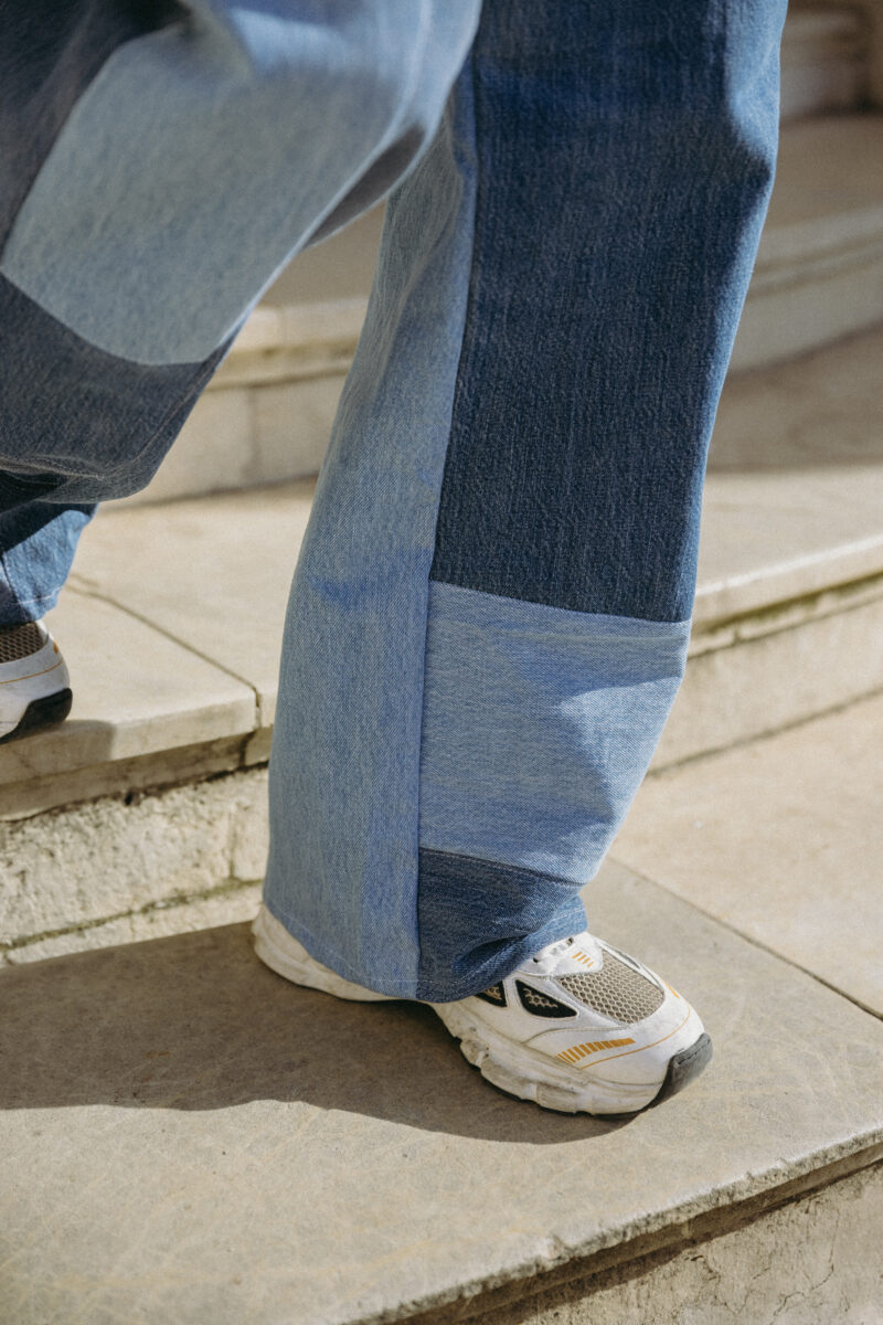 jean patchwork homme denim upcyclé pièce unique et made in france